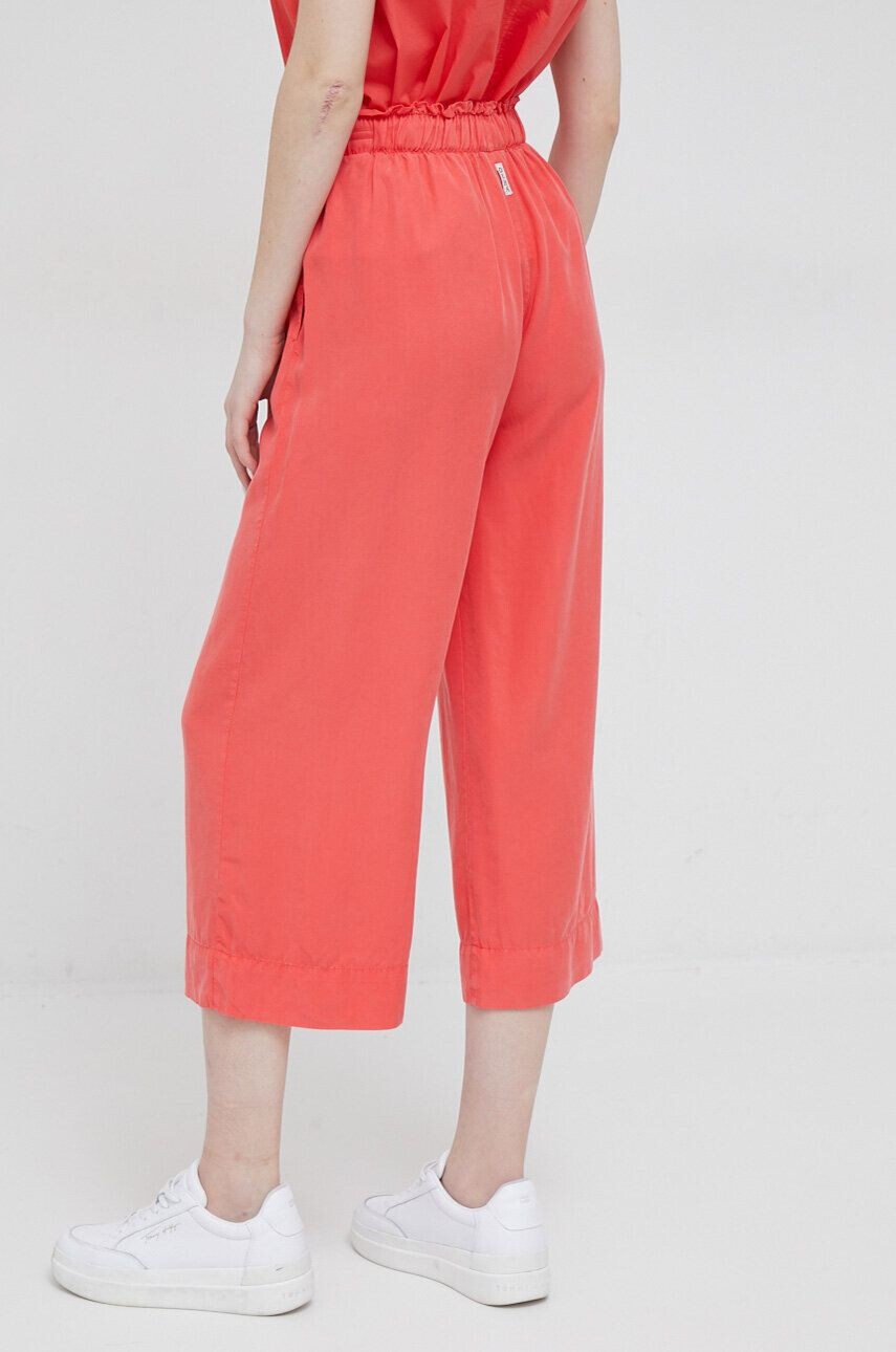 Deha pantaloni femei culoarea portocaliu drept high waist - Pled.ro