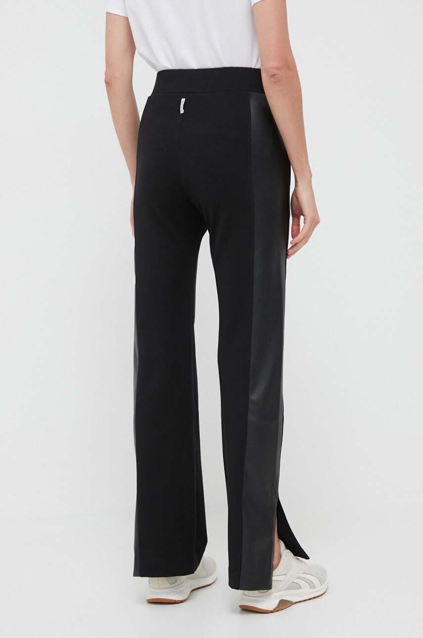 Deha pantaloni femei culoarea negru evazati high waist - Pled.ro