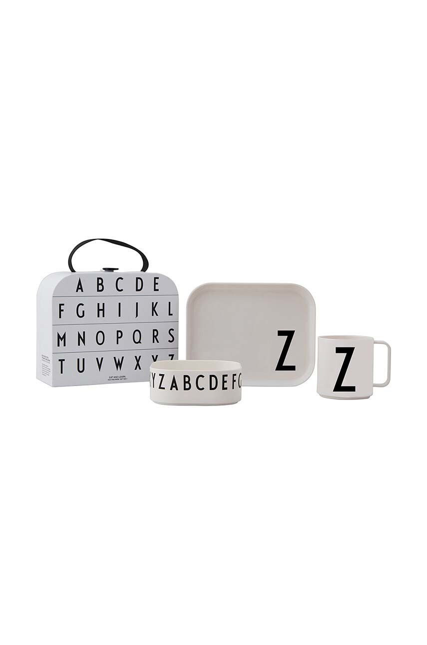 Design Letters set de mic dejun pentru copii Classics in a suitcase Z 4-pack - Pled.ro