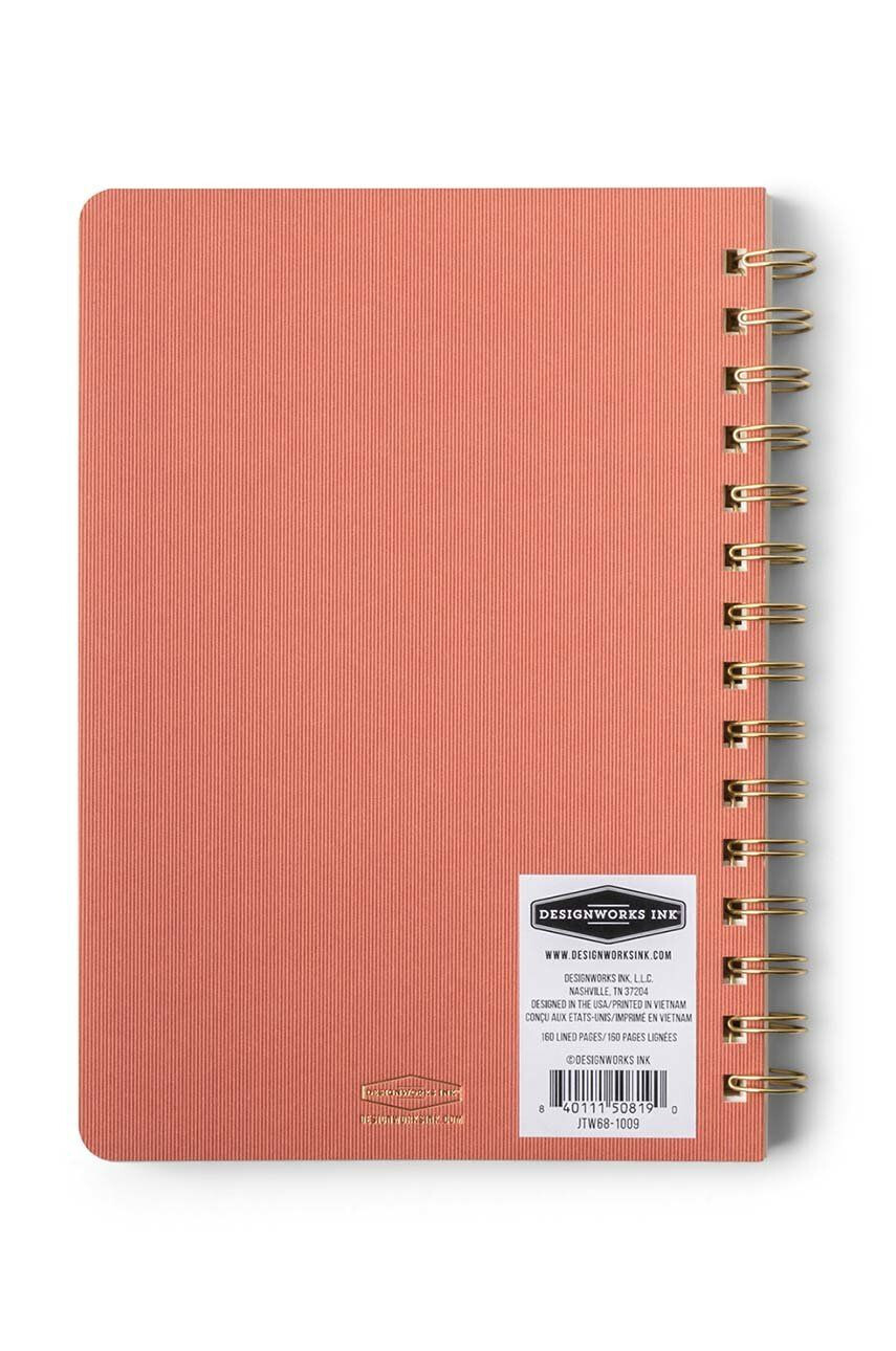 Designworks Ink Notepad Terracotta Crest - Pled.ro