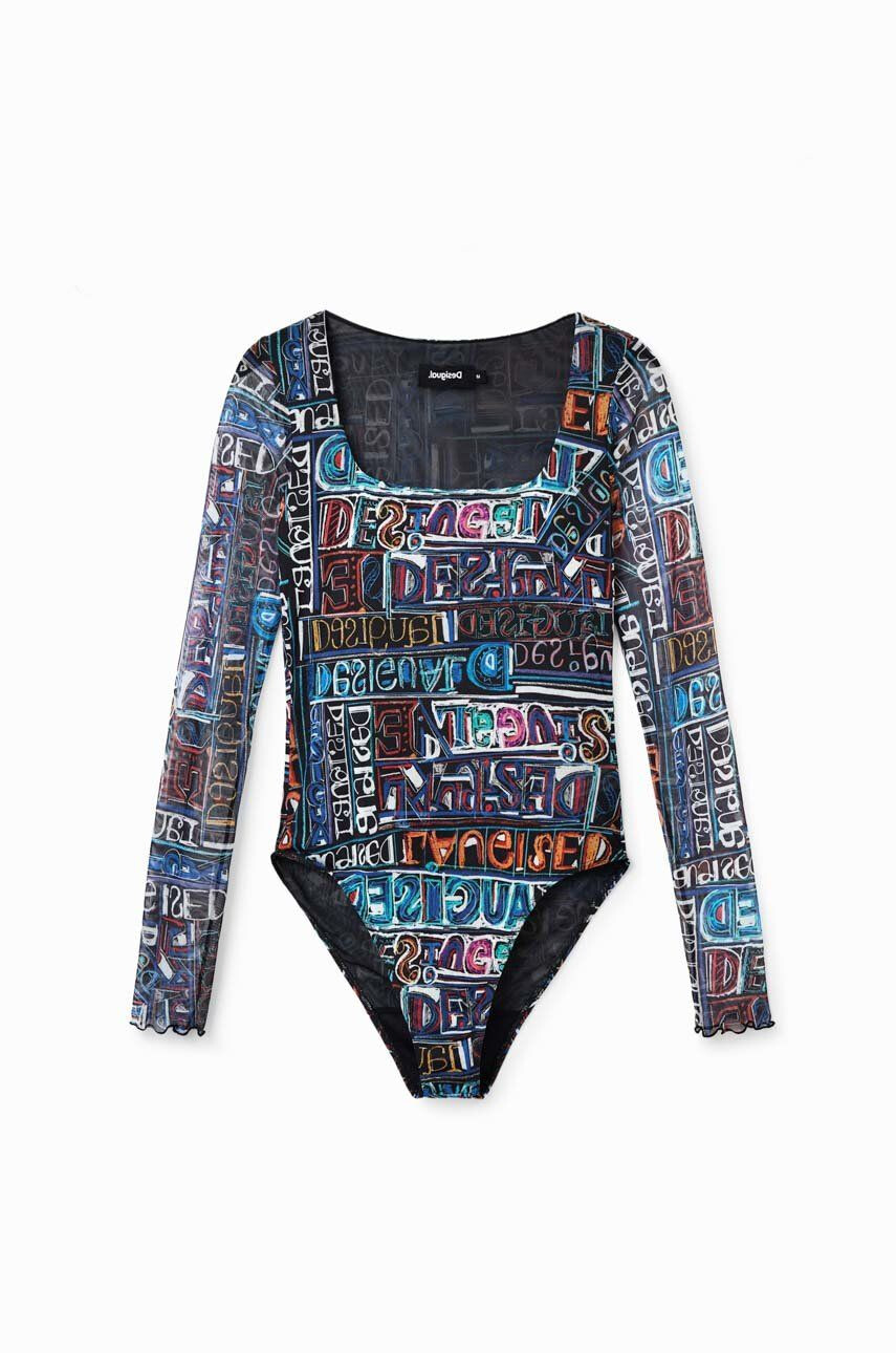 Desigual body femei culoarea negru - Pled.ro