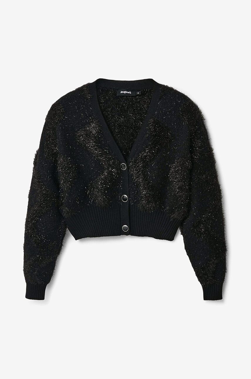 Desigual cardigan femei culoarea negru - Pled.ro