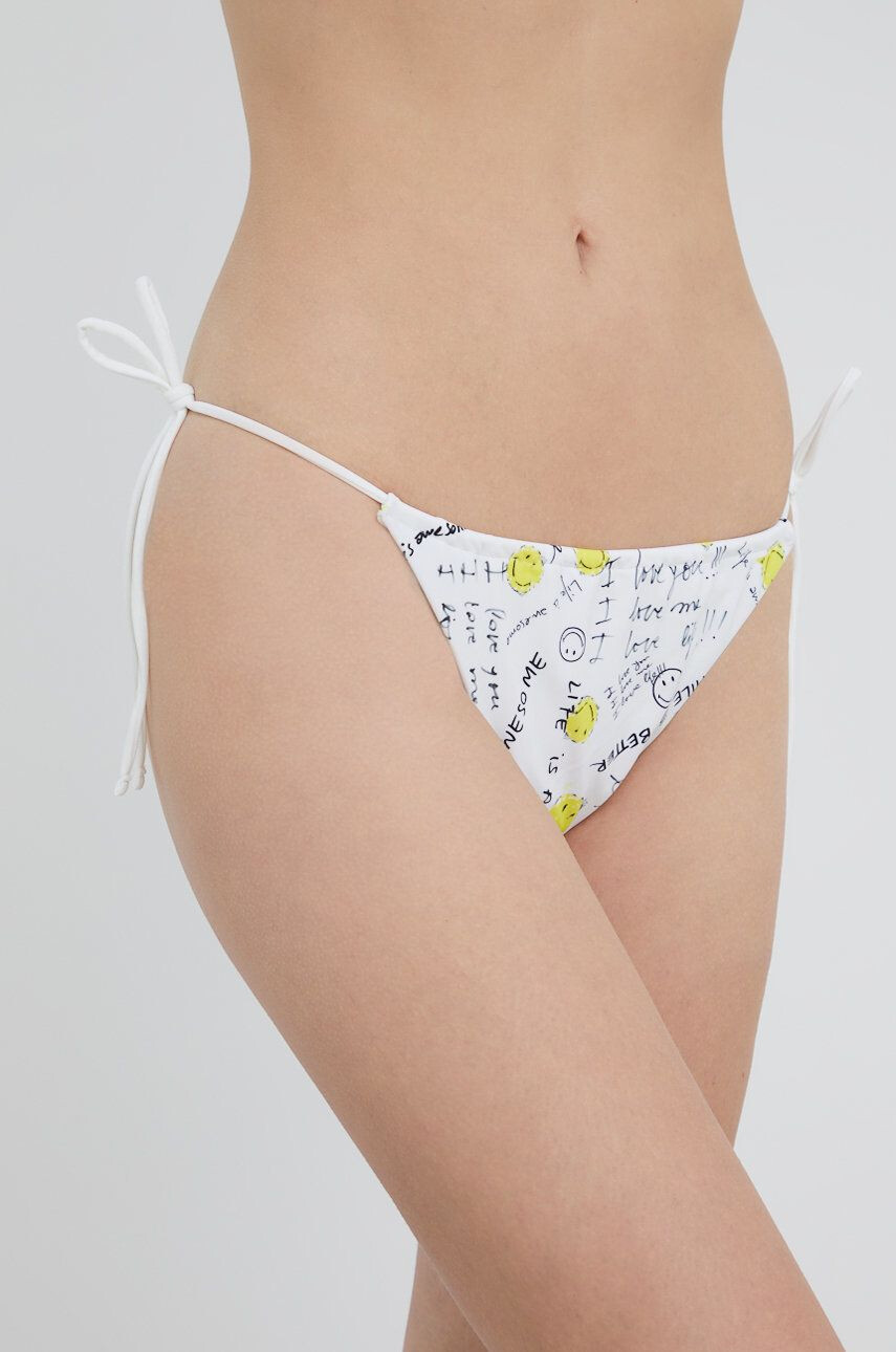 Desigual chiloti de baie culoarea alb - Pled.ro