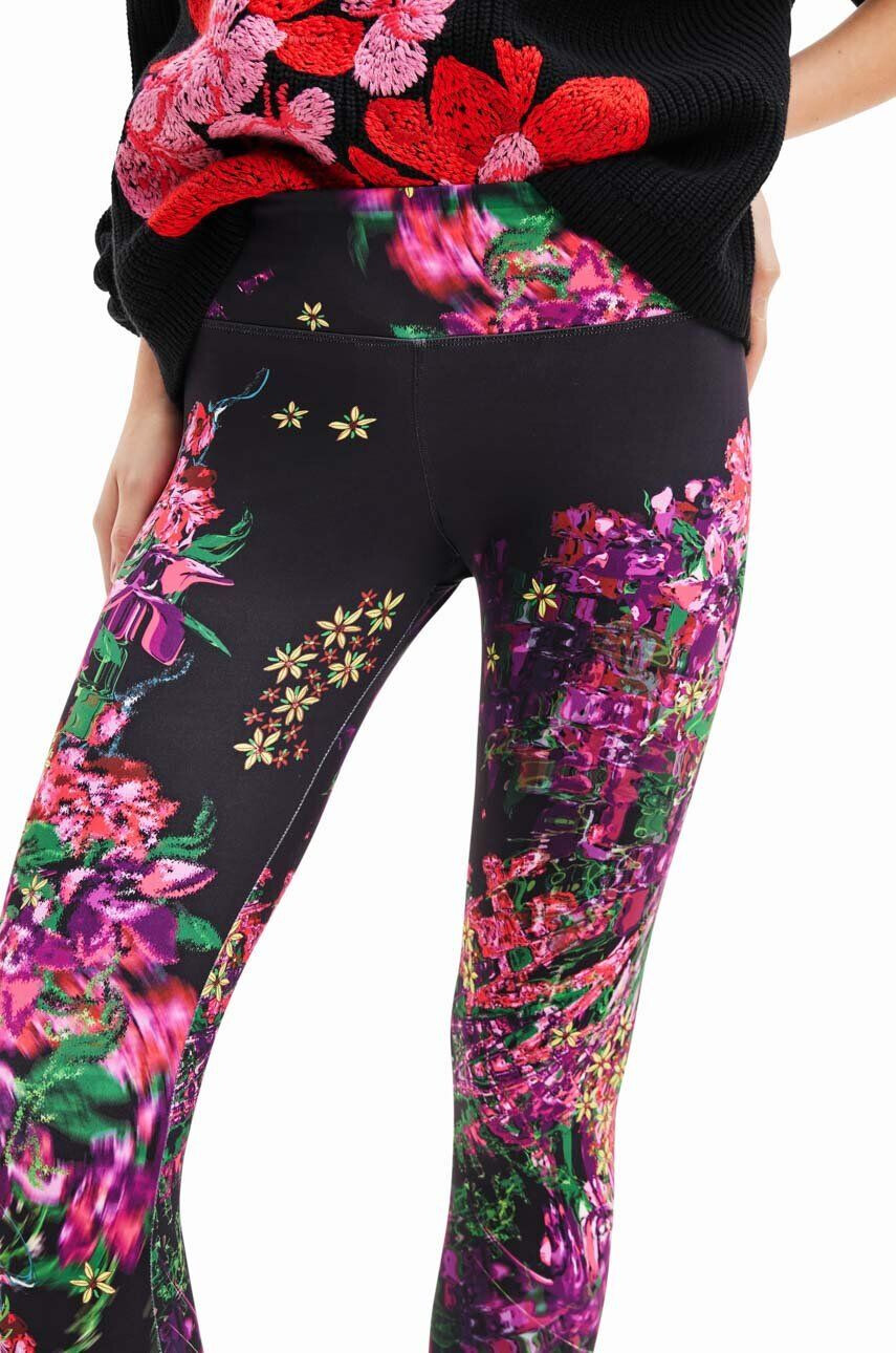 Desigual colanti femei culoarea negru modelator - Pled.ro