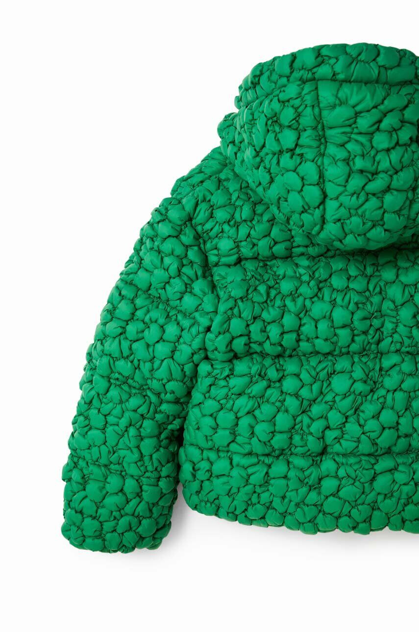 Desigual geaca copii culoarea verde - Pled.ro