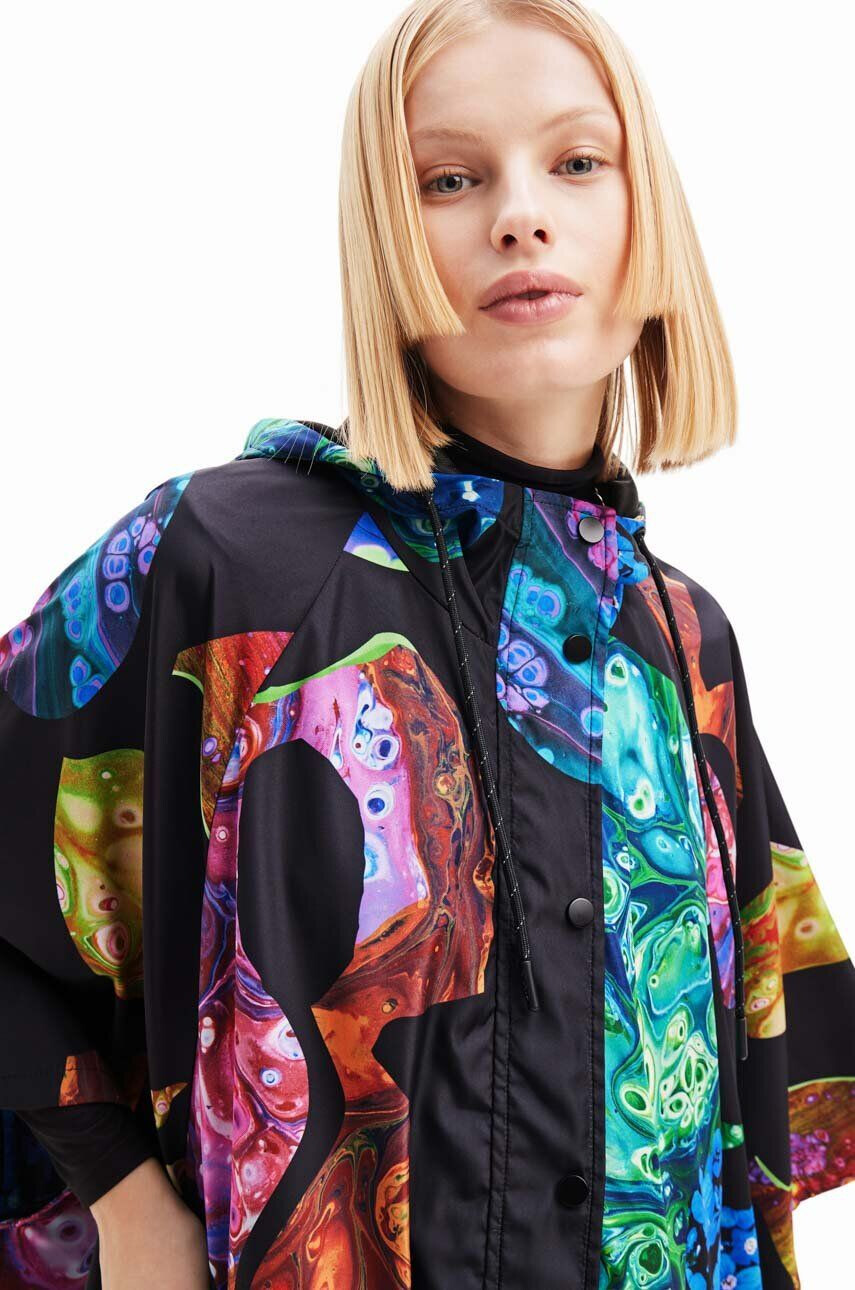 Desigual geaca de ploaie femei de tranzitie oversize - Pled.ro