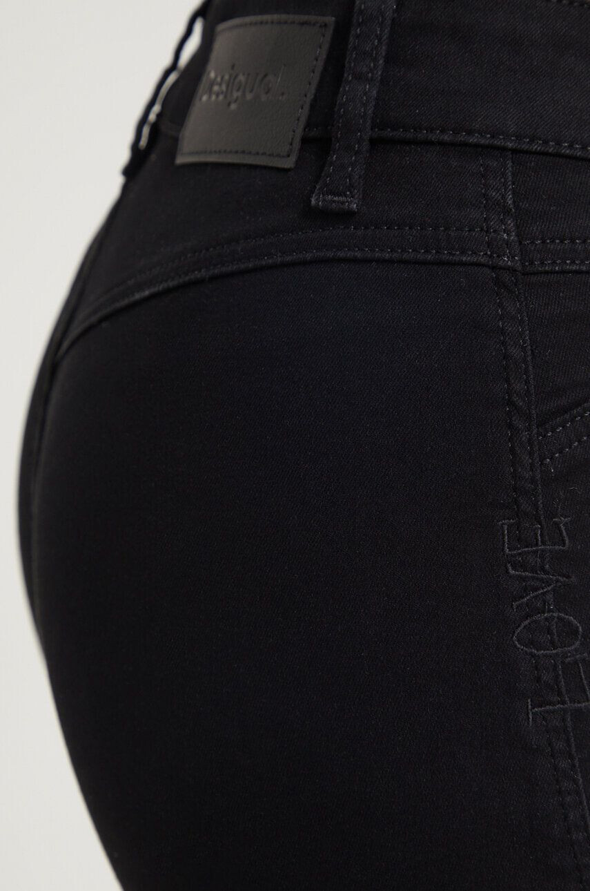 Desigual jeansi femei culoarea negru - Pled.ro