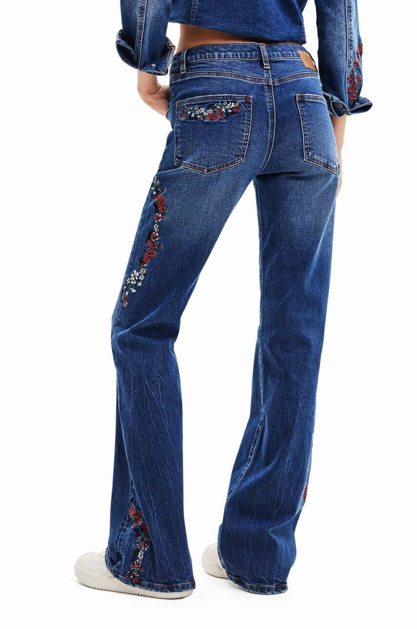 Desigual jeansi femei medium waist - Pled.ro