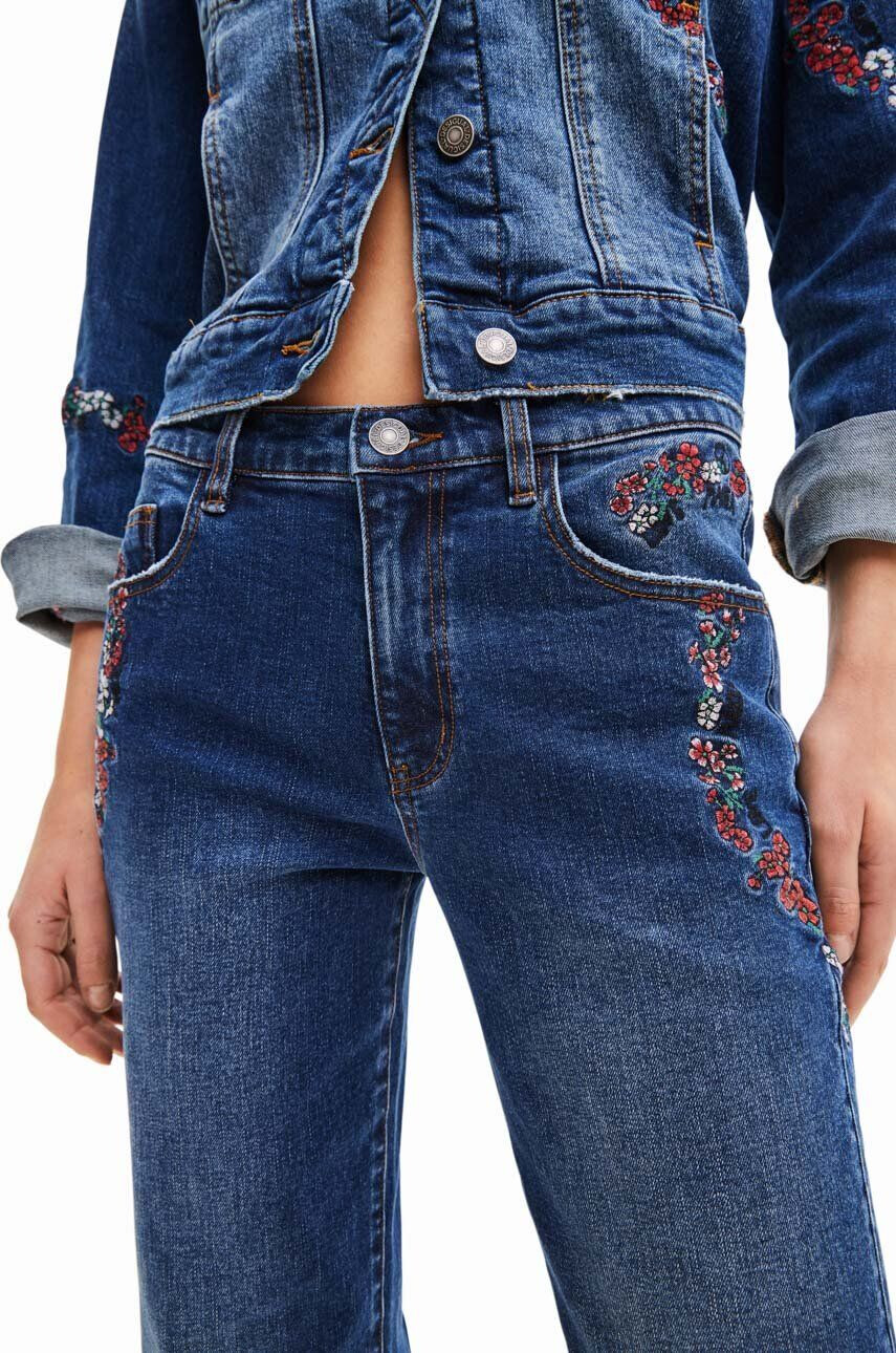 Desigual jeansi femei medium waist - Pled.ro