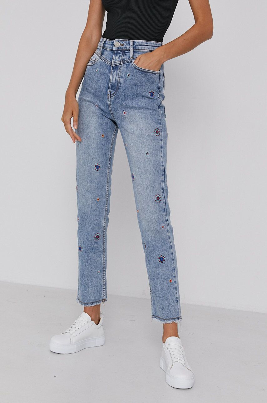 Desigual Jeans Julieta femei high waist - Pled.ro