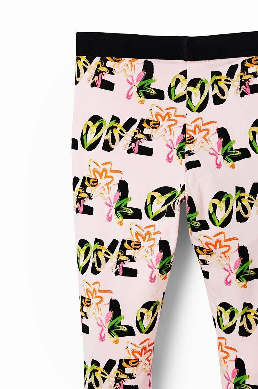 Desigual leggins copii culoarea roz modelator - Pled.ro