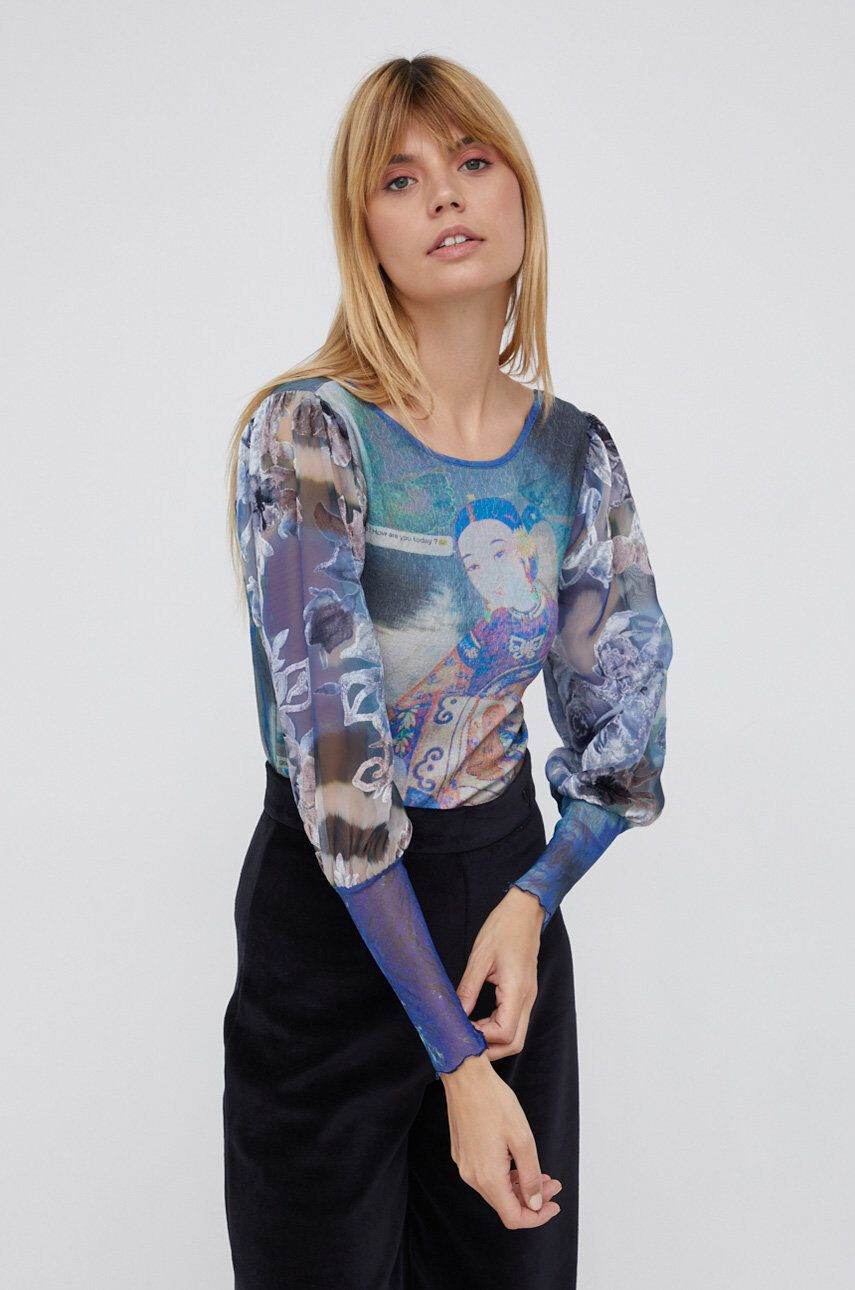 Desigual longsleeve femei cu turtleneck - Pled.ro