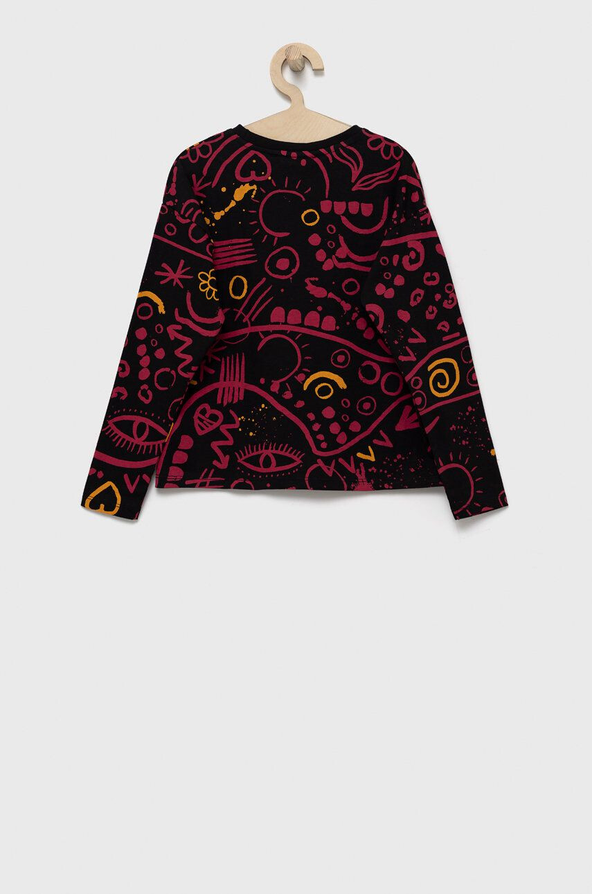 Desigual longsleeve din bumbac pentru copii - Pled.ro