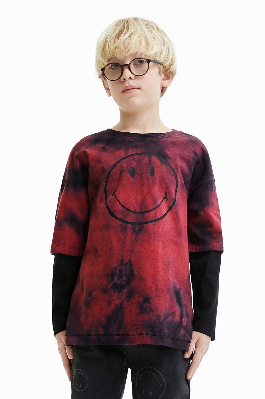 Desigual longsleeve din bumbac pentru copii - Pled.ro