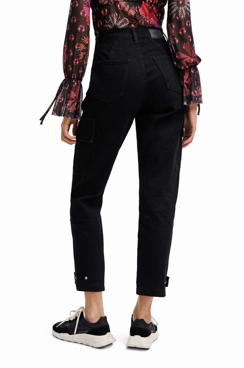 Desigual pantaloni femei culoarea negru - Pled.ro