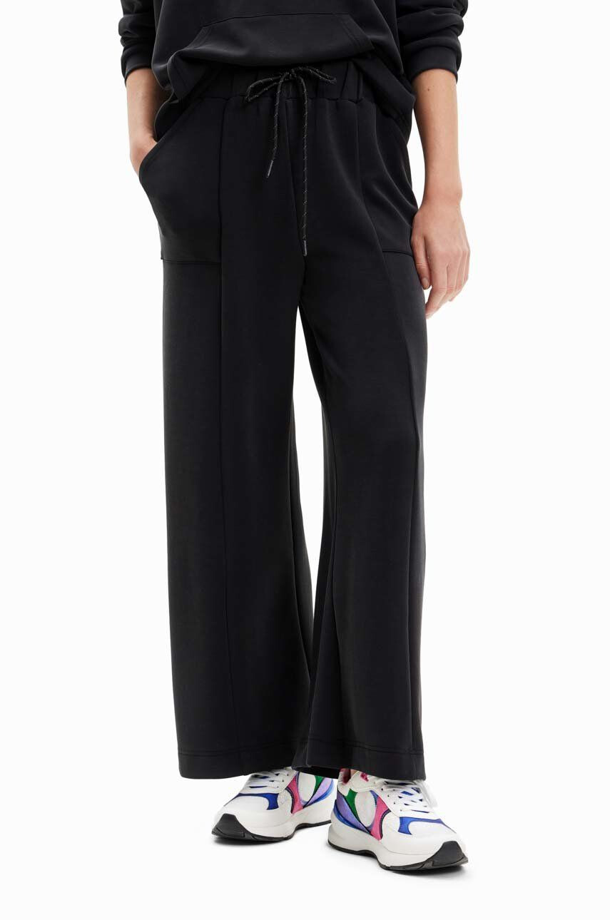 Desigual pantaloni de trening femei culoarea negru - Pled.ro