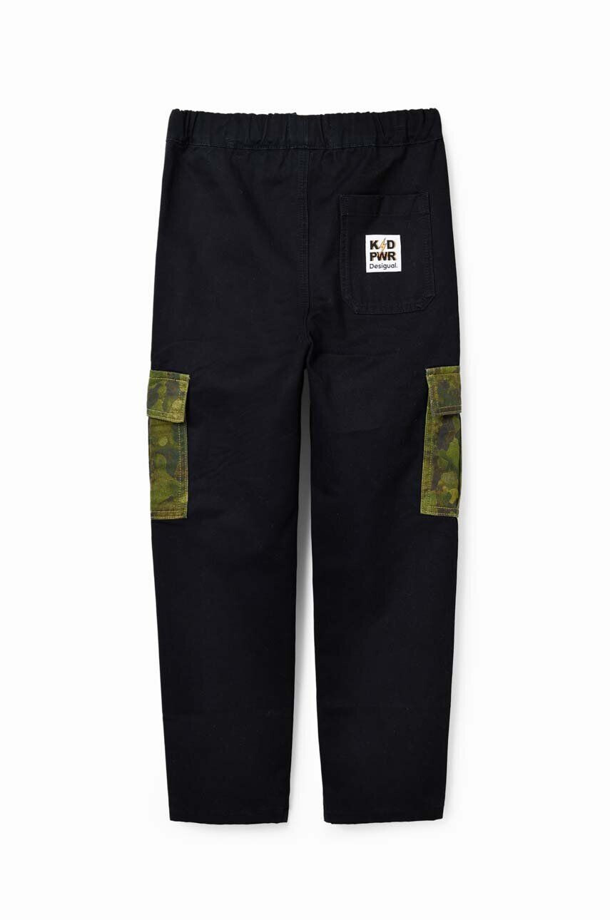 Desigual pantaloni de trening pentru copii culoarea negru - Pled.ro