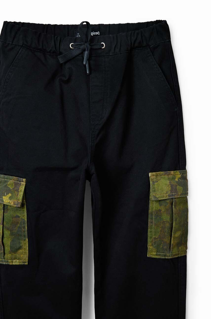 Desigual pantaloni de trening pentru copii culoarea negru - Pled.ro