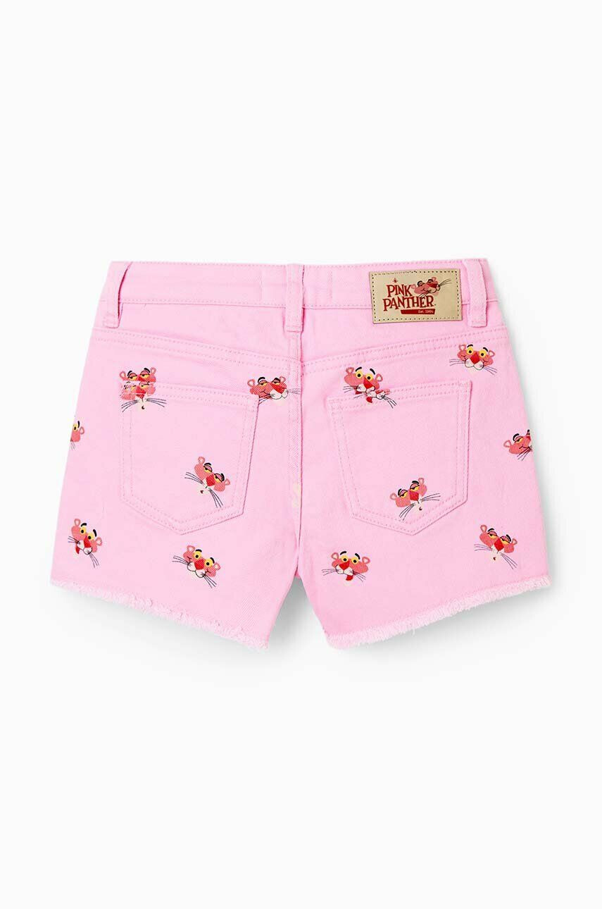 Desigual pantaloni scurti copii culoarea roz modelator - Pled.ro