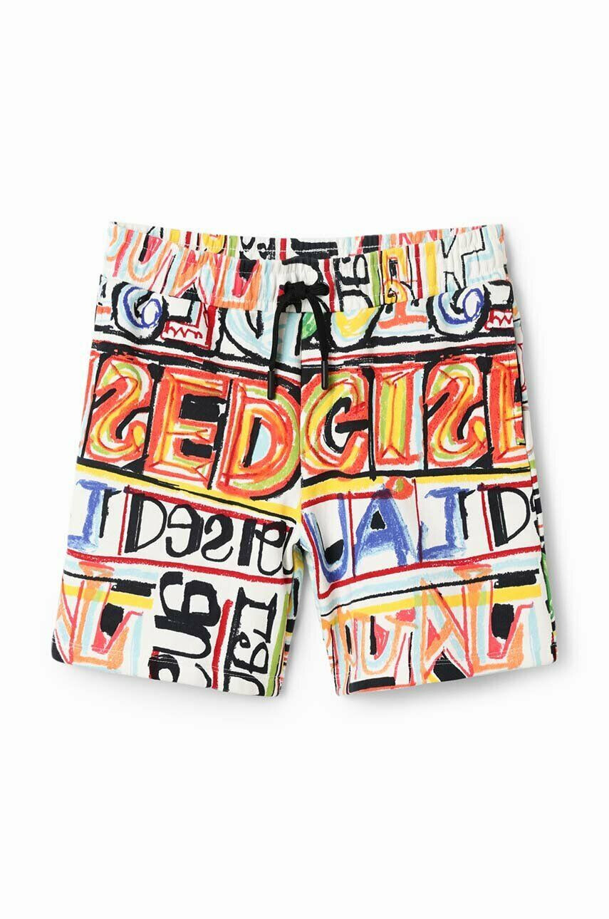 Desigual pantaloni scurți din bumbac pentru copii talie reglabila - Pled.ro