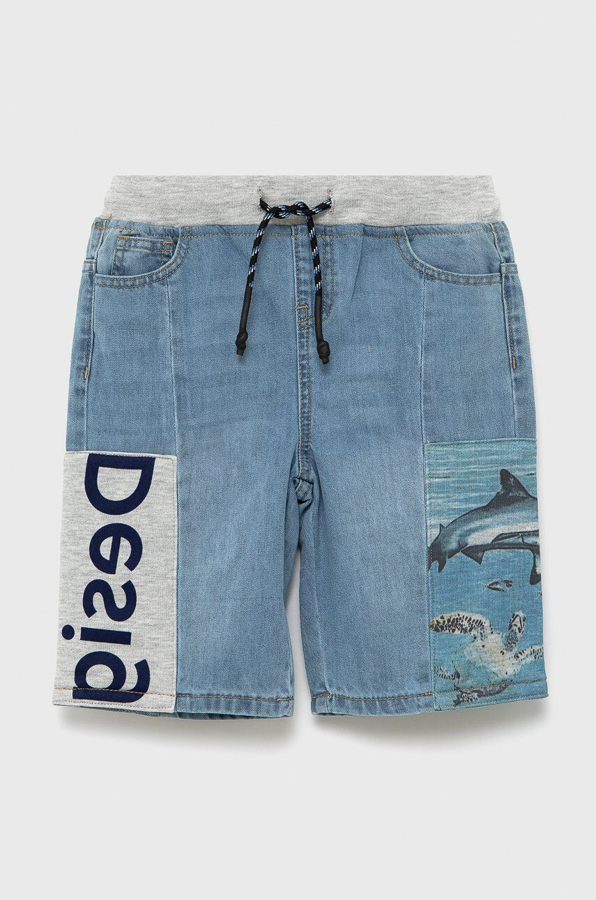 Desigual pantaloni scurti din denim pentru copii - Pled.ro