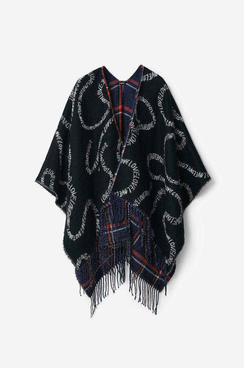 Desigual poncho reversibil - Pled.ro