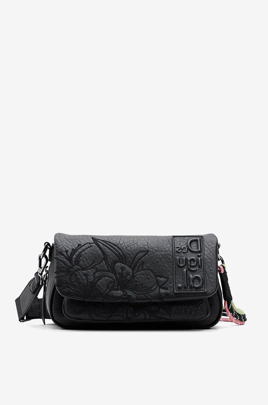 Desigual poseta culoarea negru - Pled.ro