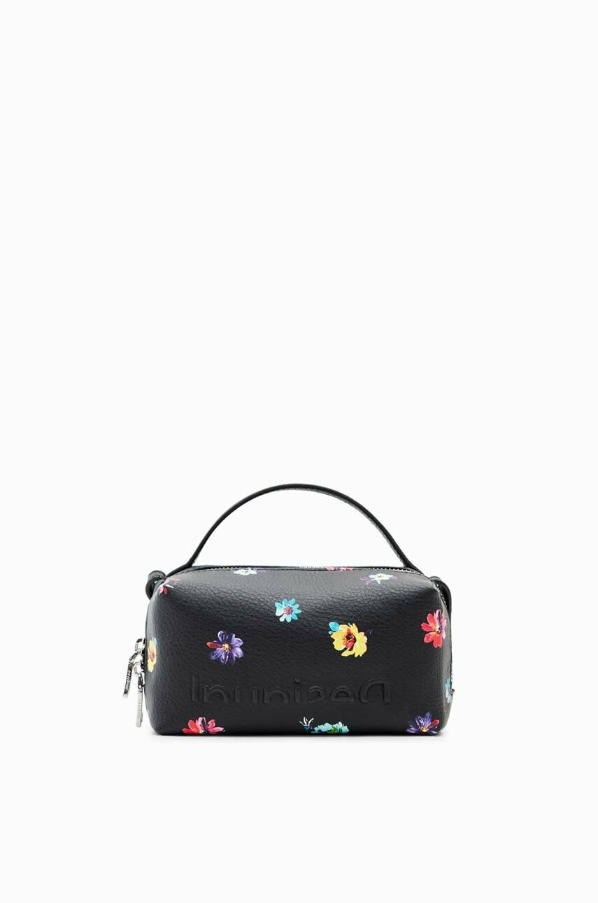 Desigual poseta culoarea negru - Pled.ro