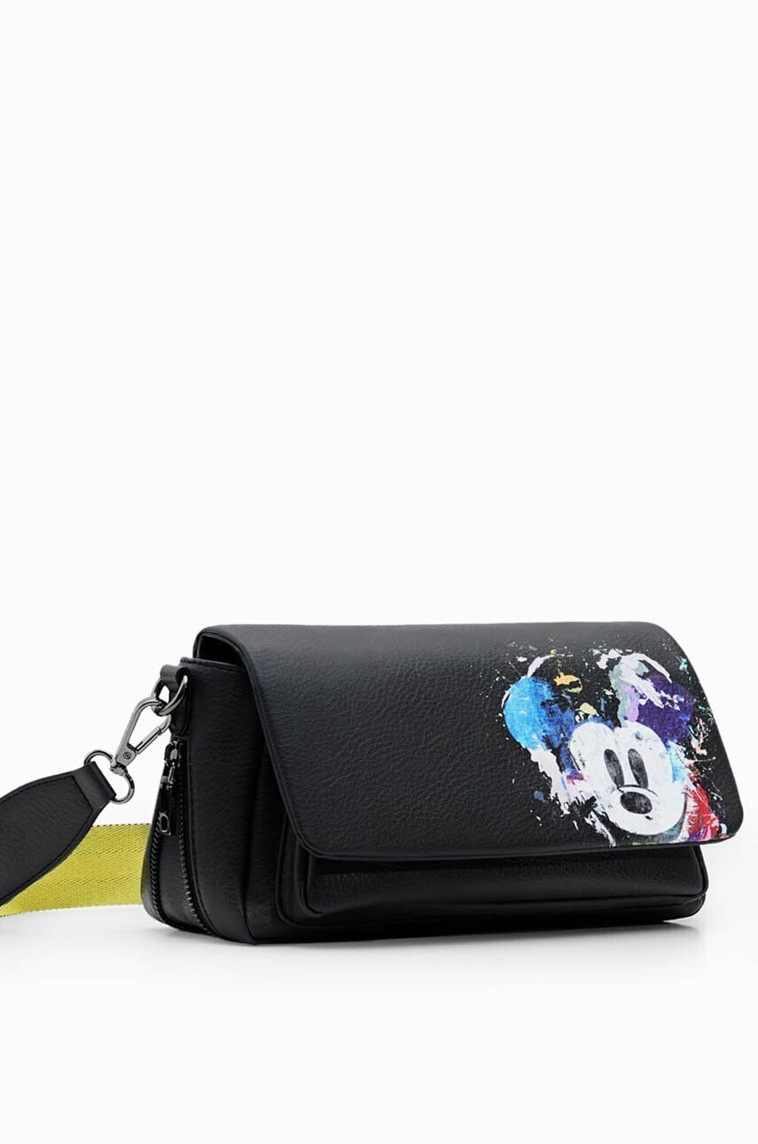 Desigual poseta culoarea negru - Pled.ro