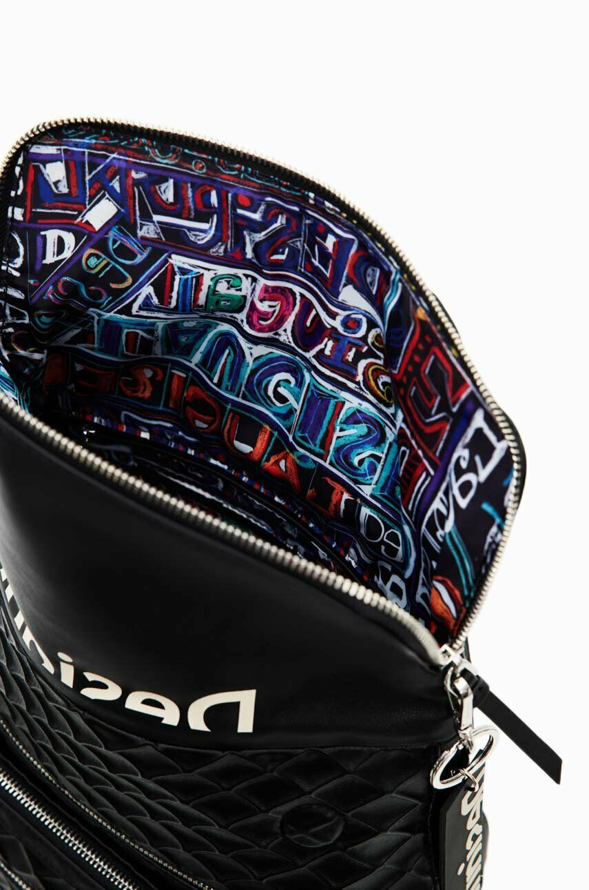 Desigual rucsac femei culoarea negru mare neted - Pled.ro