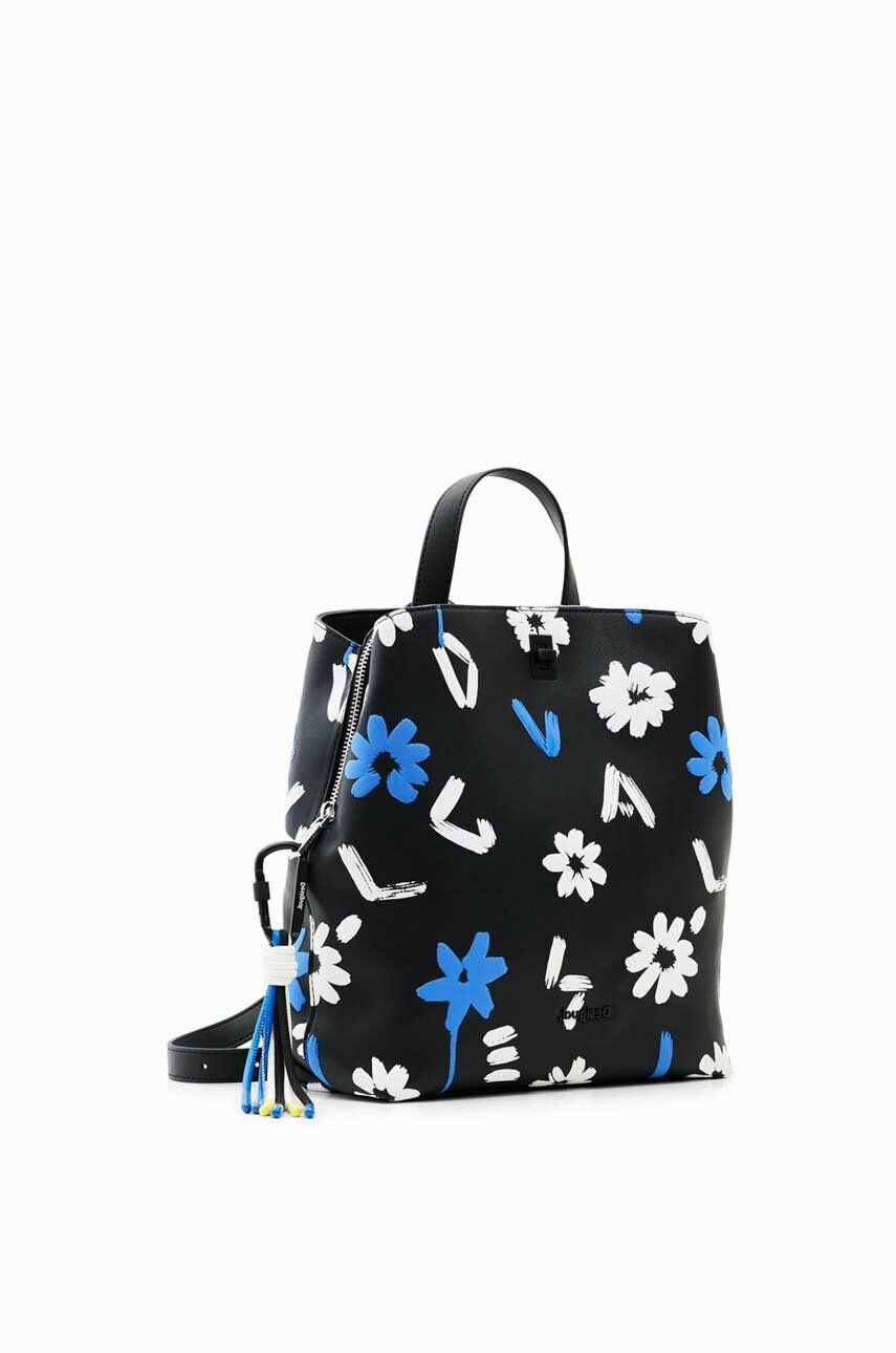 Desigual rucsac femei culoarea negru mare modelator - Pled.ro