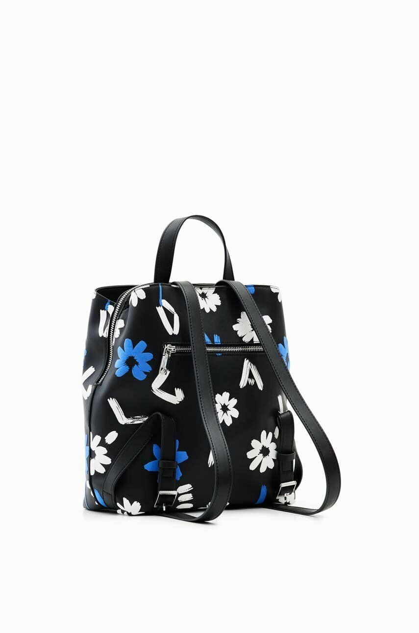 Desigual rucsac femei culoarea negru mare modelator - Pled.ro