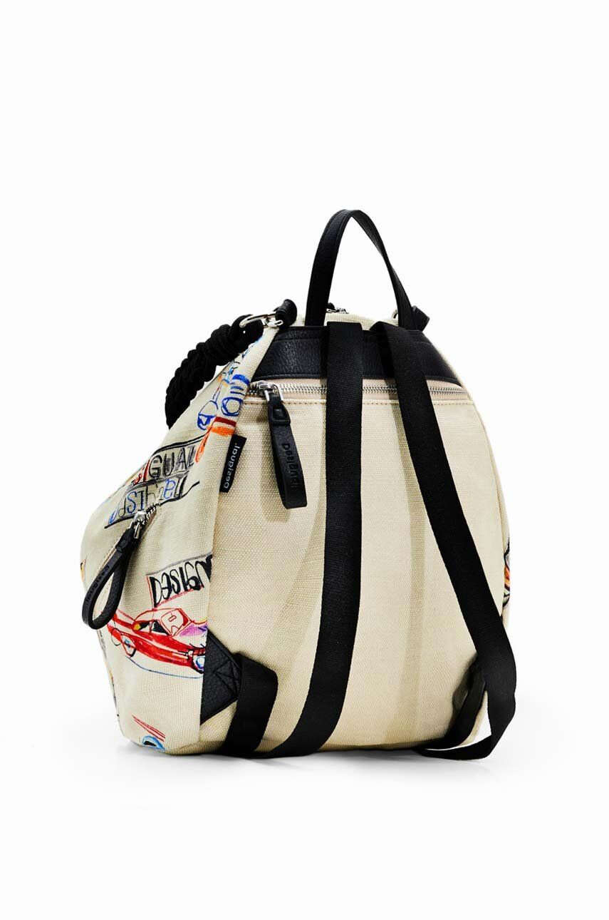 Desigual rucsac femei culoarea alb mare modelator - Pled.ro