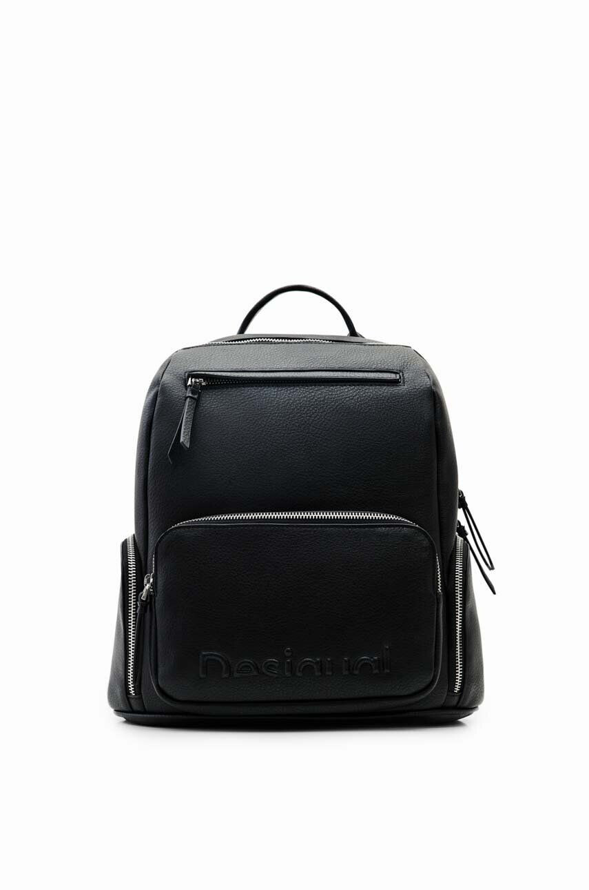 Desigual rucsac femei culoarea negru mic neted - Pled.ro