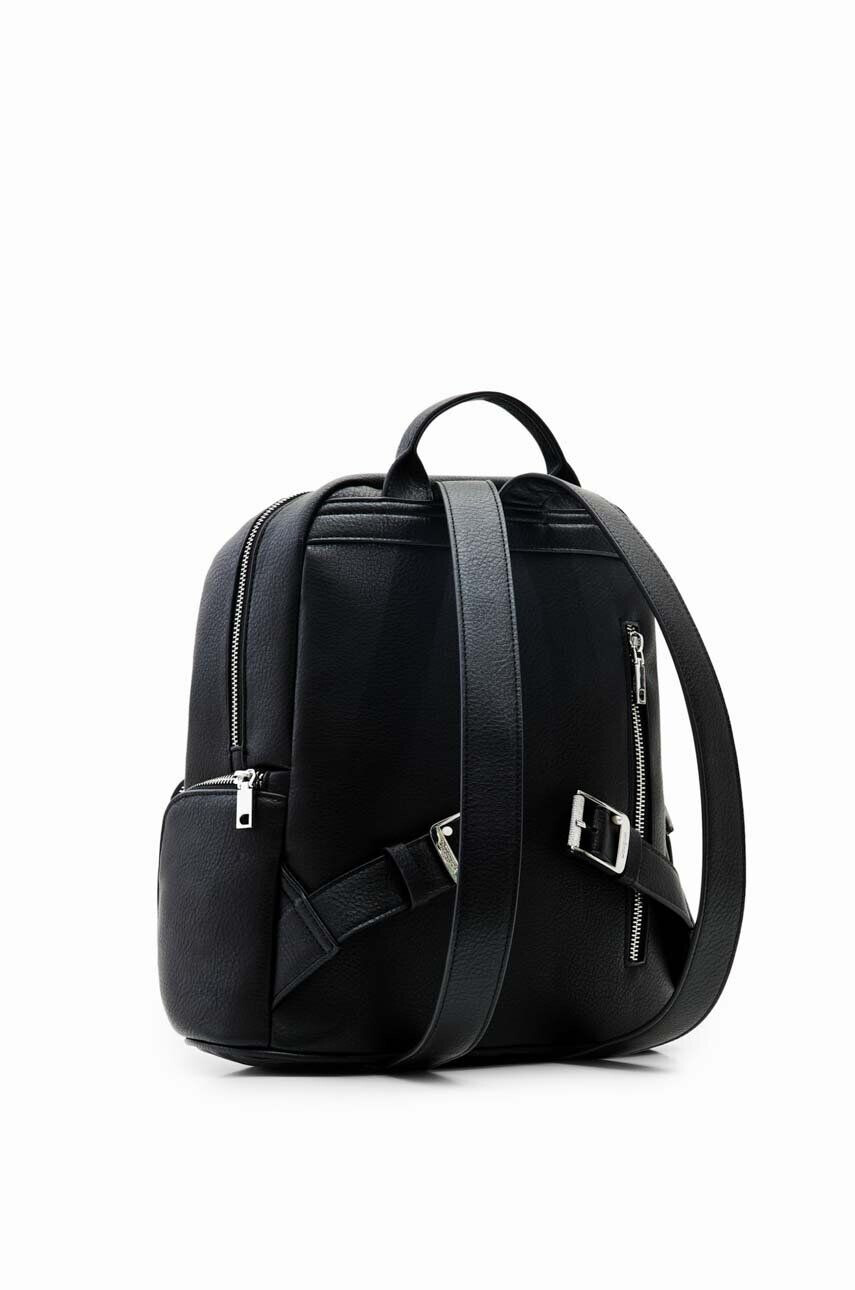 Desigual rucsac femei culoarea negru mic neted - Pled.ro