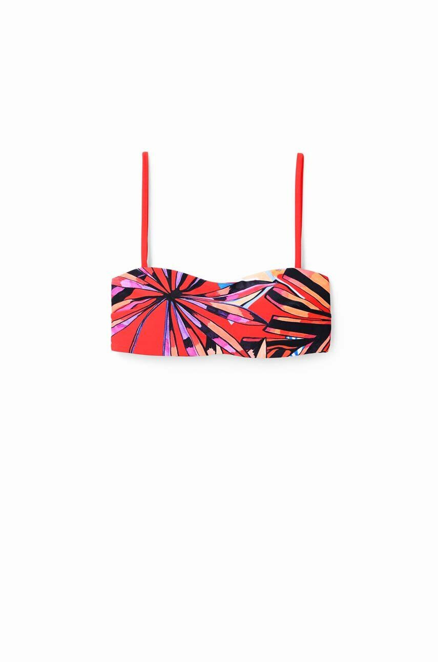 Desigual sutien de baie culoarea roz cupa moale - Pled.ro