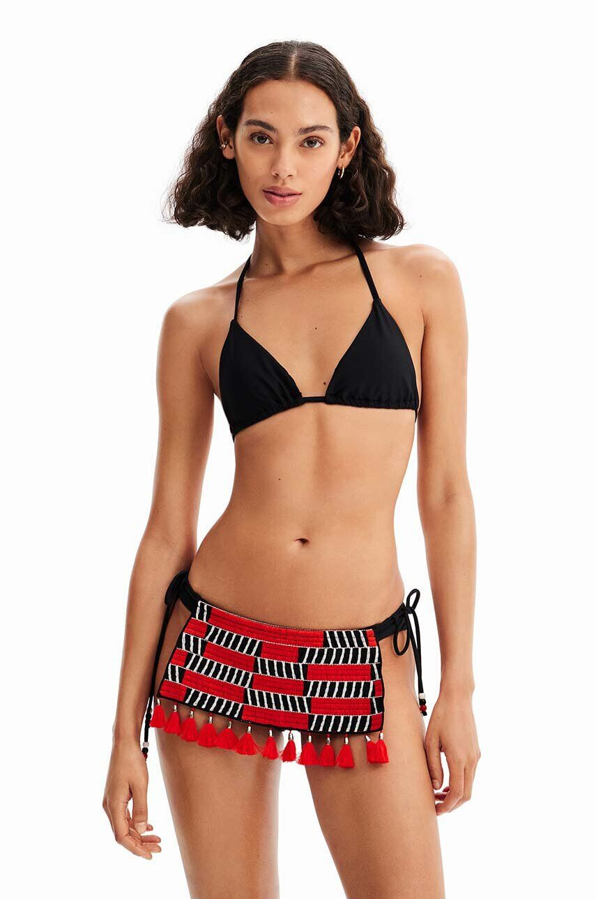 Desigual sutien de baie x STELLA JEAN culoarea negru cupa moale - Pled.ro