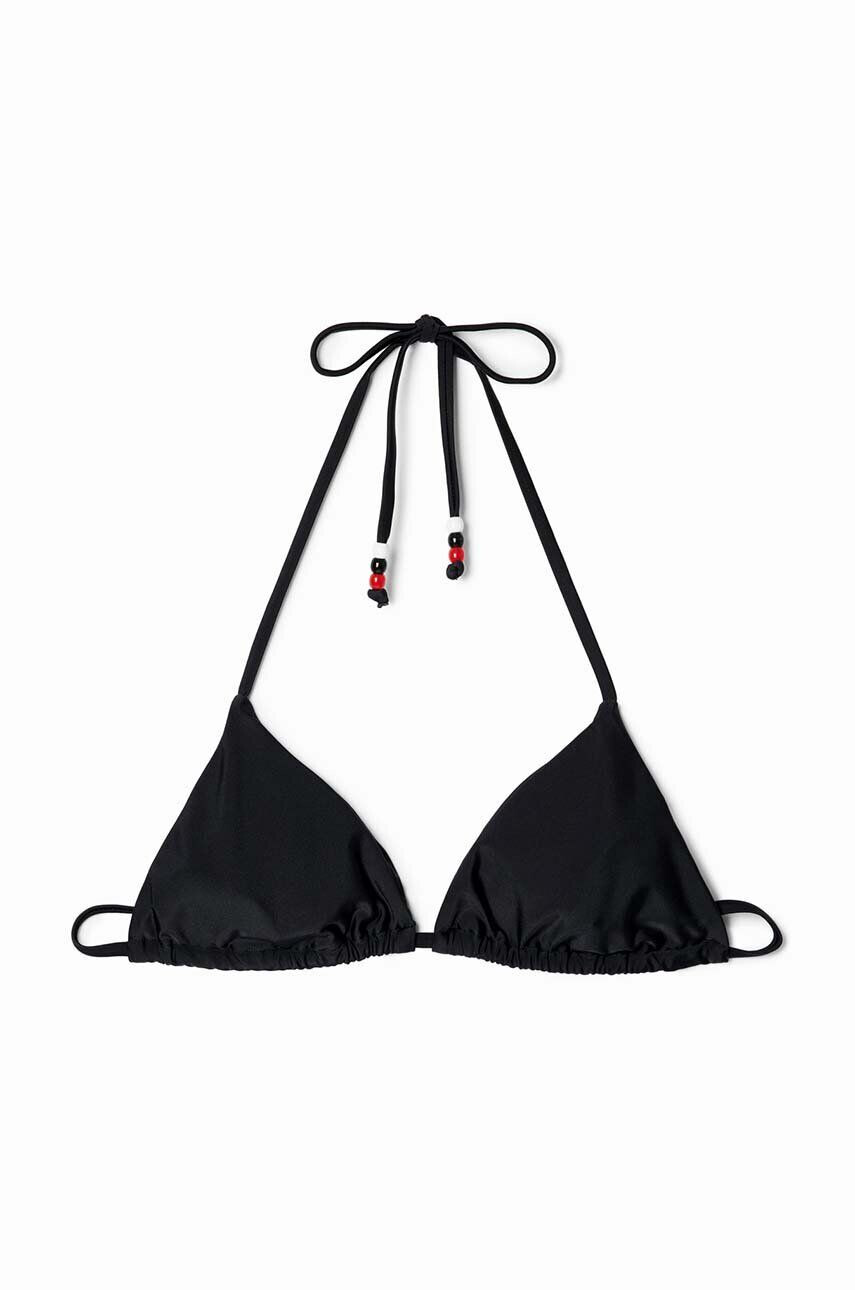 Desigual sutien de baie x STELLA JEAN culoarea negru cupa moale - Pled.ro