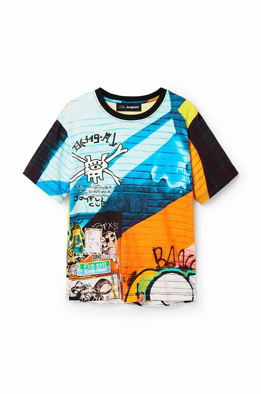 Desigual tricou de bumbac pentru copii modelator - Pled.ro