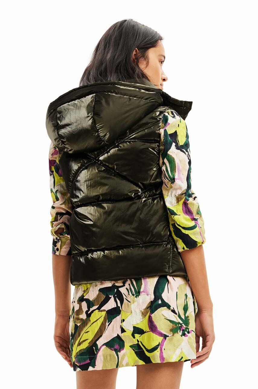 Desigual vesta femei culoarea verde de iarna - Pled.ro