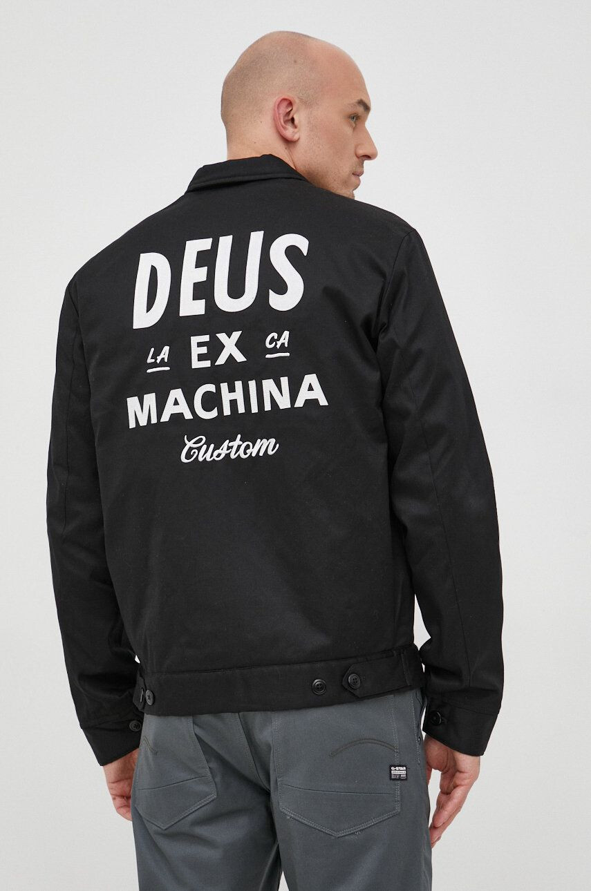 Deus Ex Machina geaca barbati culoarea negru de tranzitie oversize - Pled.ro