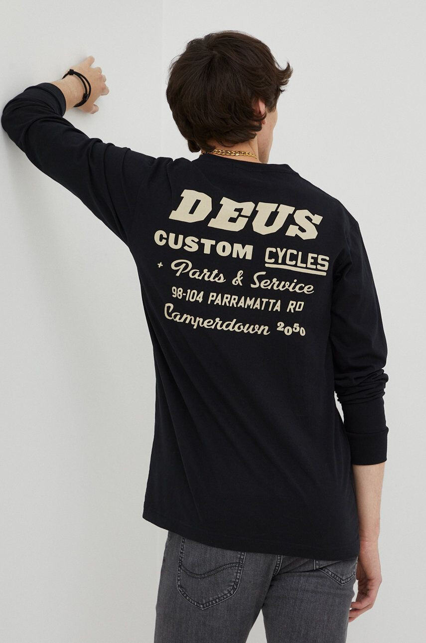 Deus Ex Machina longsleeve din bumbac culoarea alb - Pled.ro