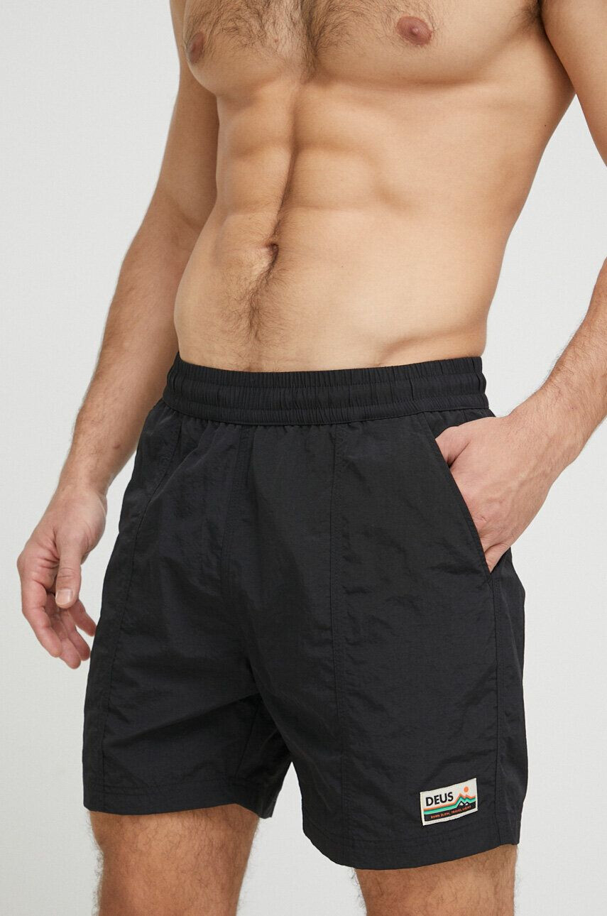 Deus Ex Machina pantaloni scurti de baie culoarea negru - Pled.ro