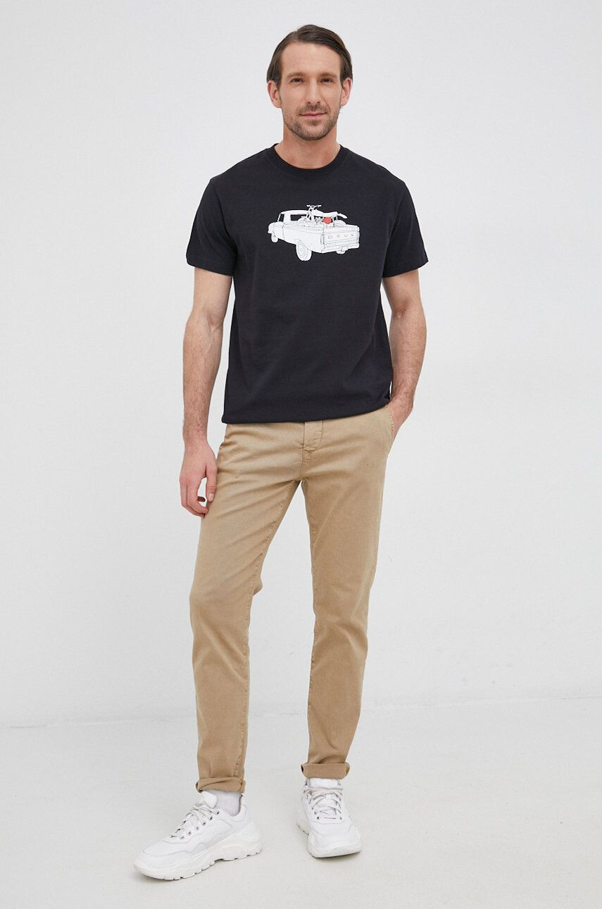 Deus Ex Machina tricou din bumbac culoarea rosu - Pled.ro