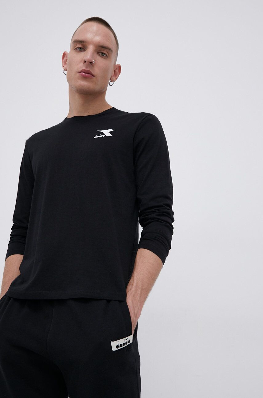 Diadora longsleeve din bumbac - Pled.ro