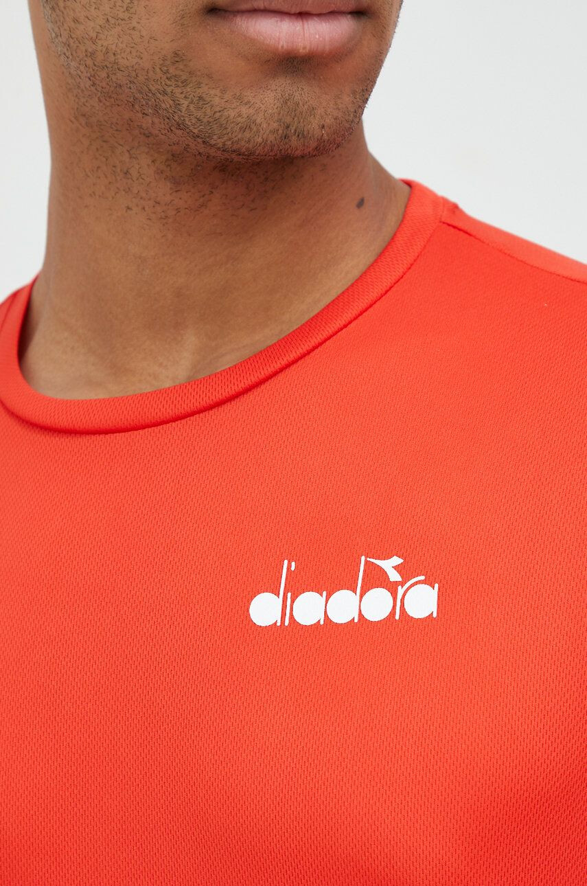 Diadora tricou de antrenament culoarea rosu neted - Pled.ro