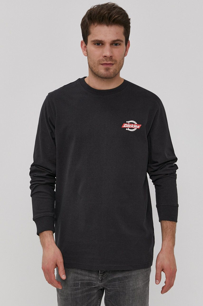 Dickies Longsleeve bărbați culoarea negru cu imprimeu DK0A4XEHBLK-BLACK - Pled.ro