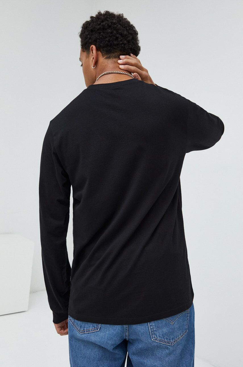 Dickies longsleeve din bumbac culoarea negru cu imprimeu DK0A4Y4RBLK1-BLACK - Pled.ro