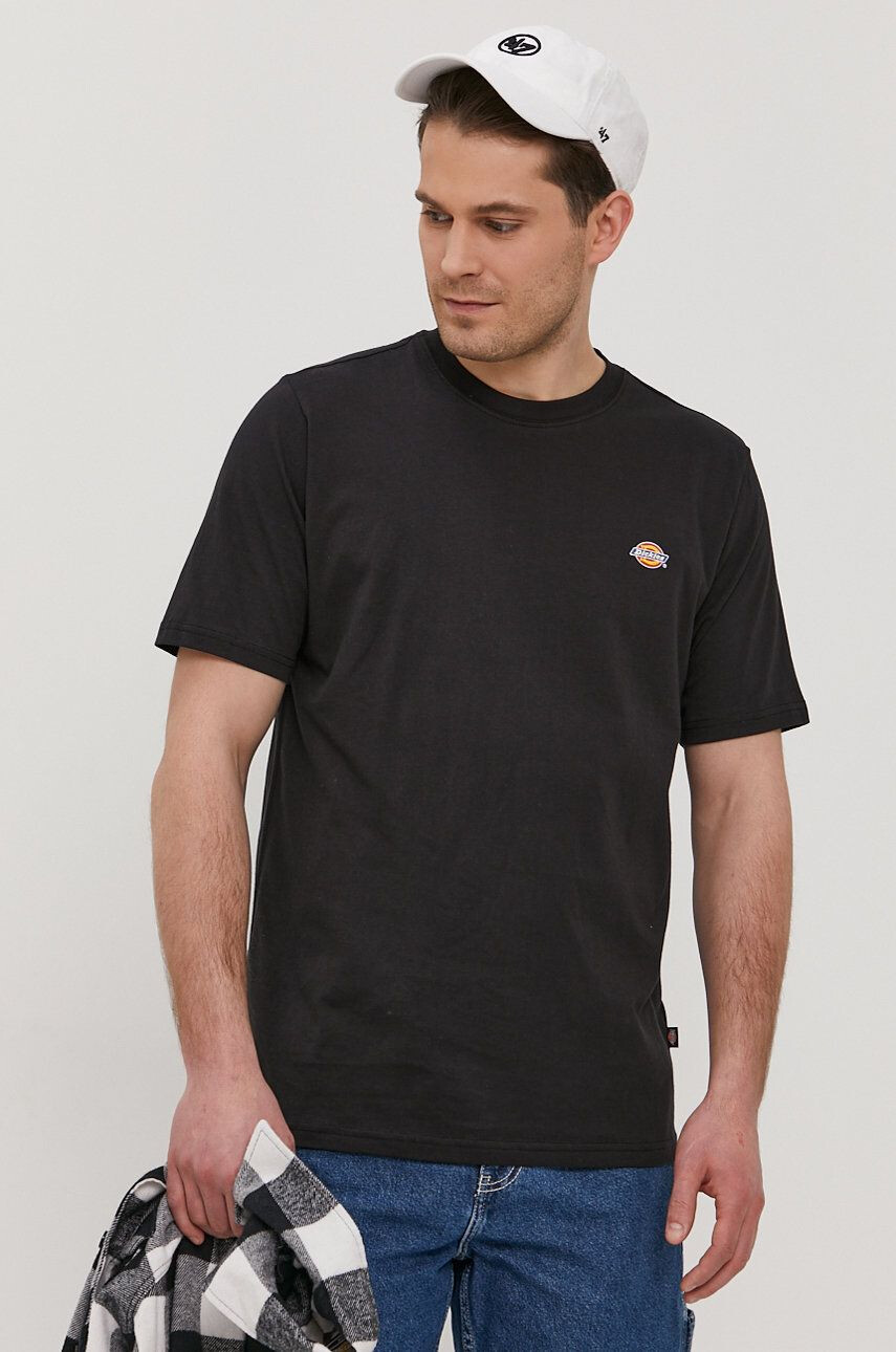 Dickies tricou bărbați culoarea negru material neted DK0A4XDBBLK-BLACK - Pled.ro