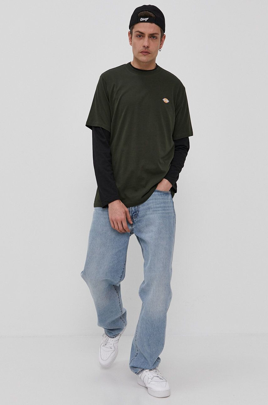 Dickies tricou barbati culoarea gri melanj - Pled.ro